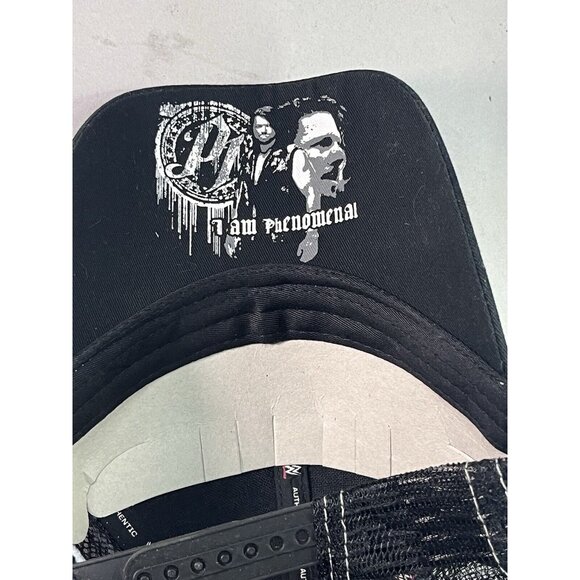 WWE Authentic AJ Styles Am Phenomenal Adult Mesh Baseball Trucker Hat Cap - Picture 4 of 7